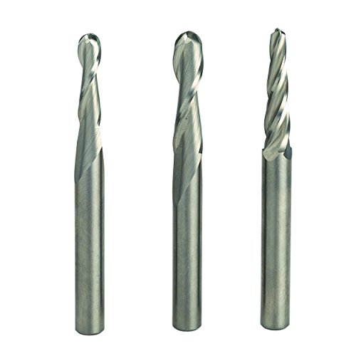 Whiteside Ball Nose CNC Router Bit Set, 3-Piece