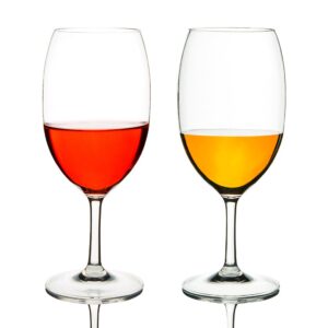 michley unbreakable wine glasses, 100% tritan plastic shatterproof large wine glasses 20 oz, set of 2
