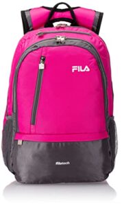 fila duel tablet and laptop backpack, pink, one size