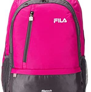 FILA Duel Tablet and Laptop Backpack, Pink, One Size