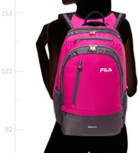 FILA Duel Tablet and Laptop Backpack, Pink, One Size