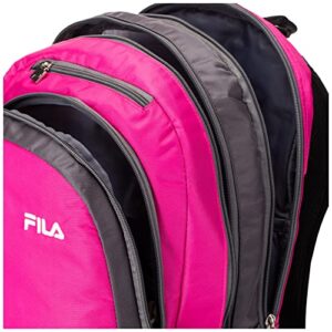 FILA Duel Tablet and Laptop Backpack, Pink, One Size