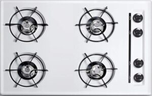 summit wnl053 gas cooktops, white