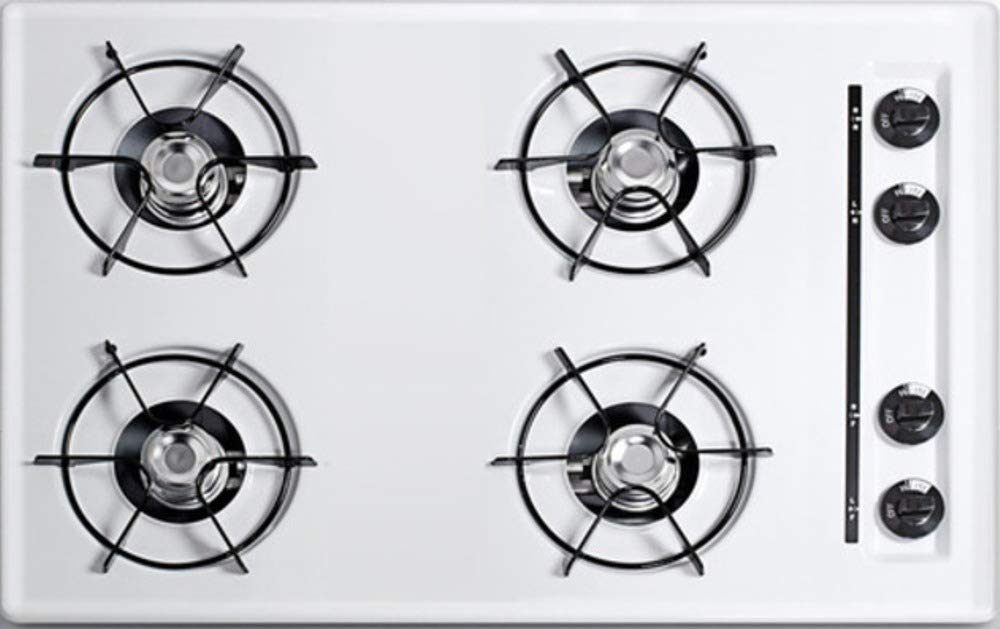 Summit WNL053 Gas Cooktops, White