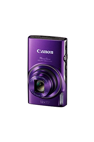 Canon PowerShot ELPH 360 Digital Camera w/ 12x Optical Zoom and Image Stabilization - Wi-Fi & NFC Enabled (Purple)