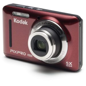 Kodak PIXPRO Friendly Zoom FZ53-RD 16MP Digital Camera with 5X Optical Zoom and 2.7" LCD Screen (Red)