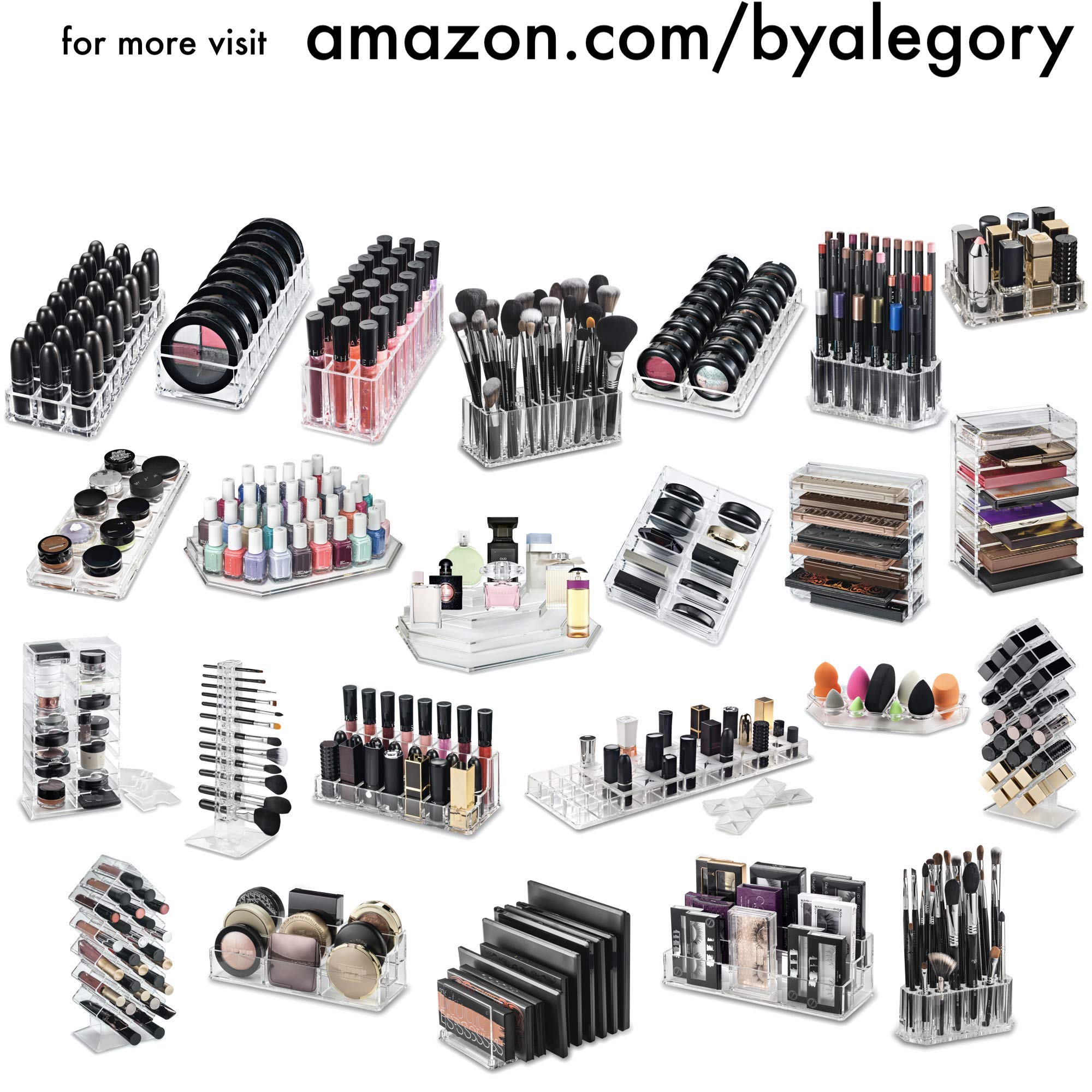 byAlegory Clear Lipstick Caps For MAC - Replaces Original Cap To See Your Favorite Lipstick Color Easily (12 Count)