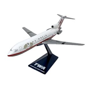 Flight Miniatures TWA (95-01) 727-200 Trans World Airline 1:200 Scale - Plastic Snap-Fit Model Airplane - Collectible Replica of TWA Trans World Airline Part #ABO-72720H-022