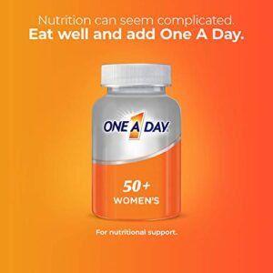 One A Day Women’s 50+ Multivitamins, Multivitamin for Women with Vitamin A, C, D, E and Zinc for Immune Health Support*, Calcium & more, 100 count