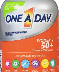 One A Day Women’s 50+ Multivitamins, Multivitamin for Women with Vitamin A, C, D, E and Zinc for Immune Health Support*, Calcium & more, 100 count