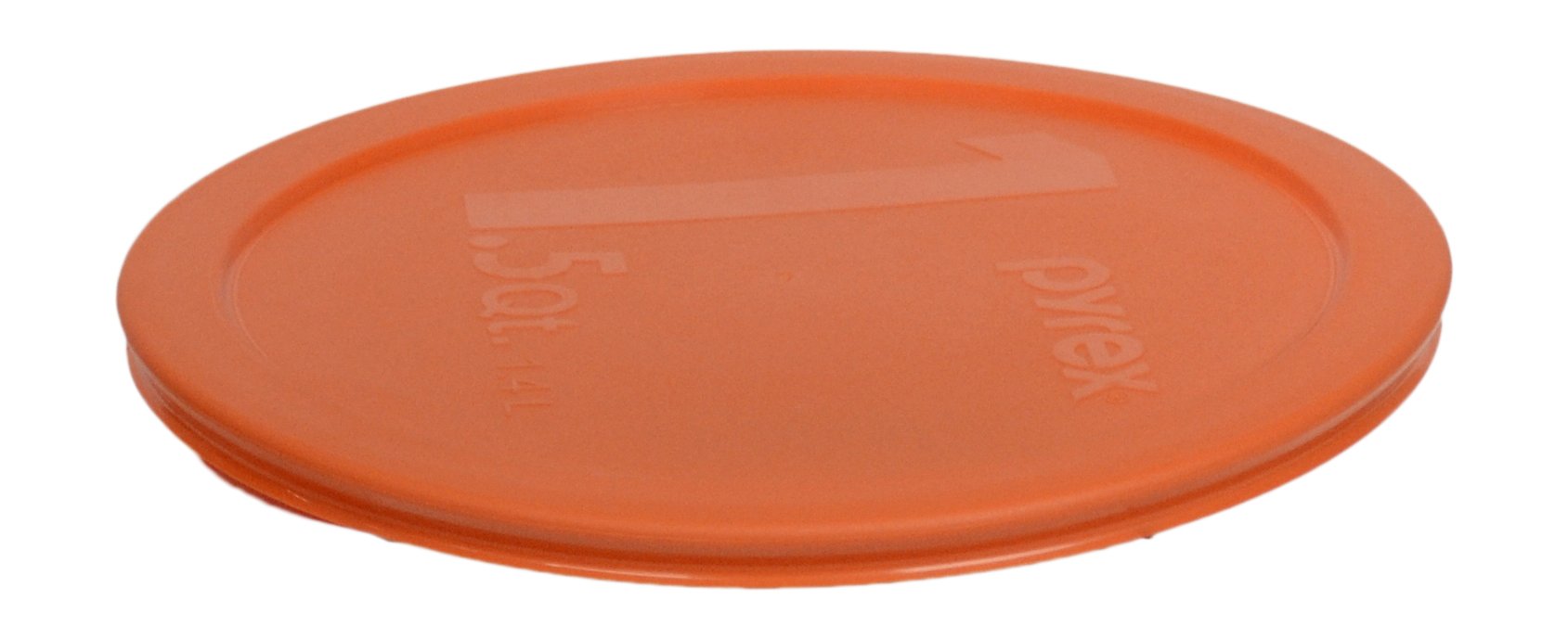 Pyrex 323-PC 1.5qt Orange Plastic Food Storage Lid, Made in USA - 2 Pack