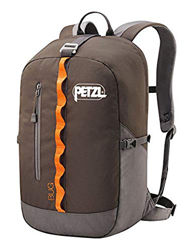 Petzl BUG Backpack - Backpack for Single-Day Multi-Pitch Climbing - Grey - 18L