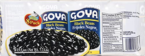 Goya Foods Black Beans, 15.5 Ounce (Pack of 8)