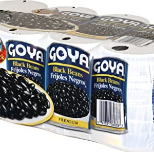 Goya Foods Black Beans, 15.5 Ounce (Pack of 8)