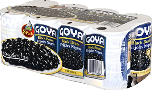 Goya Foods Black Beans, 15.5 Ounce (Pack of 8)