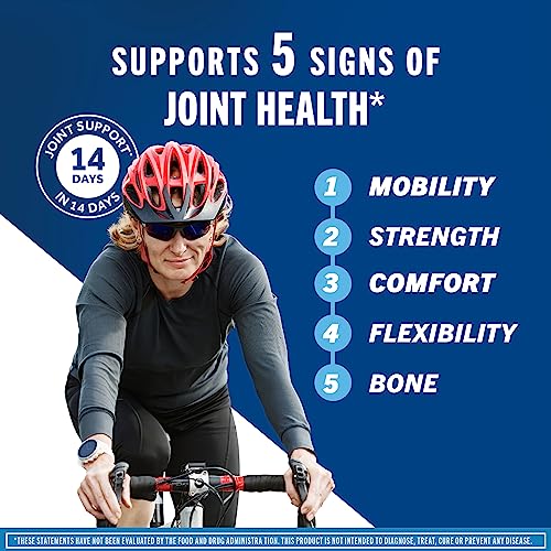 Move Free Advanced Glucosamine Chondroitin MSM + Vitamin D3 Joint Support Supplement, Supports Mobility Comfort Strength Flexibility & Bone + Immune Health - 120 Tablets (60 servings)*