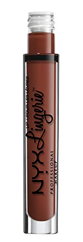 NYX PROFESSIONAL MAKEUP Lip Lingerie Matte Liquid Lipstick - Exotic, Warm Mahogany Red