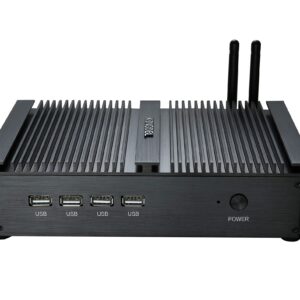 KINGDEL W-11 Pro Industrial PC, Fanless Mini Desktop Computer with Intel Celeron Dual Core CPU, 8GB RAM, 128GB SSD, 2xNICs, 4xCOM RS232, HD Port, Full Metal Body