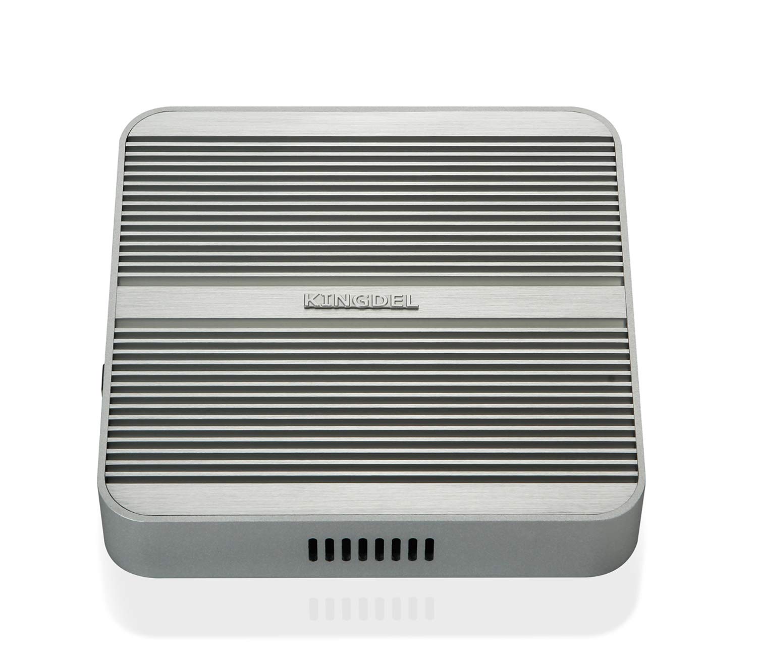 KINGDEL Fanless Mini Desktop Computer, Mini PC with Intel i5 CPU, 16GB RAM, 256GB SSD, HD Port, VGA, 4xUSB 3.0, Metal Case, W-11 Pro