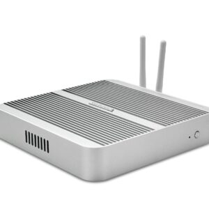 KINGDEL Fanless Mini Desktop Computer, Mini PC with Intel i5 CPU, 16GB RAM, 256GB SSD, HD Port, VGA, 4xUSB 3.0, Metal Case, W-11 Pro