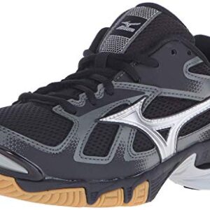 Mizuno Women's Wave Bolt 5-W Volleyball Shoe, Black/Silver, 6