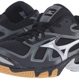 Mizuno Women's Wave Bolt 5-W Volleyball Shoe, Black/Silver, 6