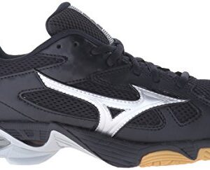 Mizuno Women's Wave Bolt 5-W Volleyball Shoe, Black/Silver, 6