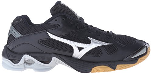 Mizuno Women's Wave Bolt 5-W Volleyball Shoe, Black/Silver, 6