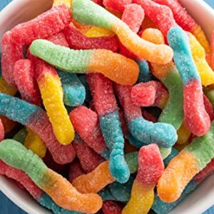 Trolli Sour Brite Crawlers, Sour Gummy Worms, 9 Ounce Resealable Bag