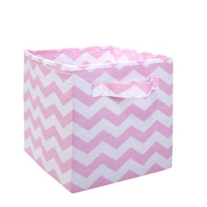 Little Love by NoJo Separates Collection Chevron Nursery Organizer, Pink/White