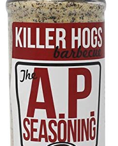 Killer Hogs AP Seasoning | Championship BBQ and Grill All Purpose Seasoning for Beef, Steak, Burgers, Pork, and Chicken | Salt, Pepper, Garlic (SPG) | 14 Ounces