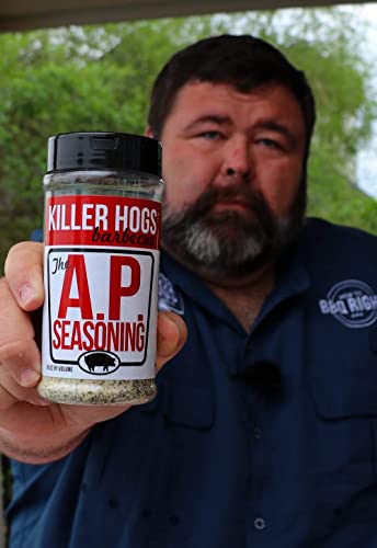 Killer Hogs AP Seasoning | Championship BBQ and Grill All Purpose Seasoning for Beef, Steak, Burgers, Pork, and Chicken | Salt, Pepper, Garlic (SPG) | 14 Ounces