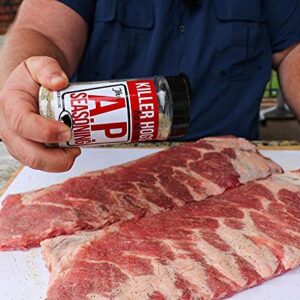 Killer Hogs AP Seasoning | Championship BBQ and Grill All Purpose Seasoning for Beef, Steak, Burgers, Pork, and Chicken | Salt, Pepper, Garlic (SPG) | 14 Ounces