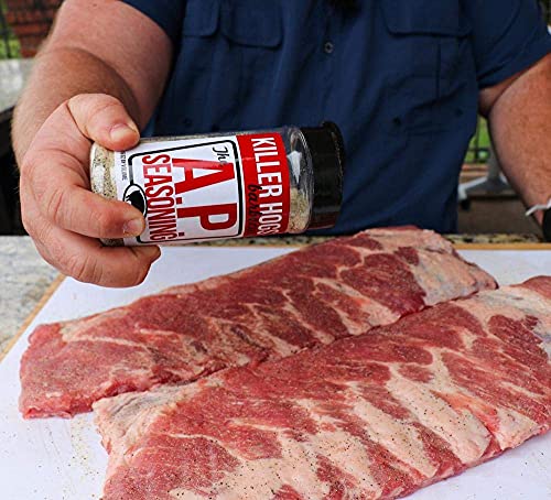 Killer Hogs AP Seasoning | Championship BBQ and Grill All Purpose Seasoning for Beef, Steak, Burgers, Pork, and Chicken | Salt, Pepper, Garlic (SPG) | 14 Ounces