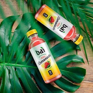 Bai Flavored Water, São Paulo Strawberry Lemonade, Antioxidant Infused Drinks, 18 Fluid Ounce Bottle (Pack of 12)