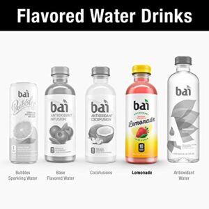 Bai Flavored Water, São Paulo Strawberry Lemonade, Antioxidant Infused Drinks, 18 Fluid Ounce Bottle (Pack of 12)