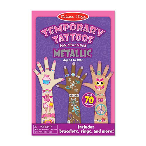 Melissa & Doug Temporary Tattoos - Metallic