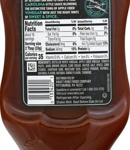 Heinz Carolina Vinegar Style Tangy BBQ Sauce (18.6 oz Bottle)