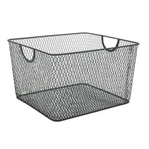mesh open bin storage basket organizer for fruits, vegetables, pantry items toys 2041 (1, 10 x 8.8 x 5.8)