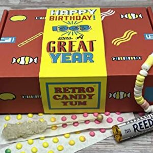 RETRO CANDY YUM 1963 Candy Birthday Box - Celebrate Your Loved One's 61st Birthday with Our Candy from 1963 - Candy from the 60s to Take a Trip Down Memory Lane - 1960s Nostalgia Gifts