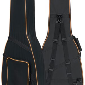 Knox Gear KN-SGC01 Acoustic Dreadnought Guitar Lightweight Hard-Foam Case w/ Back Straps, black