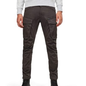 G-Star Raw Men's Rovic Zip 3D Straight Tapered Fit Cargo Pants, Raven, 34W x 32L