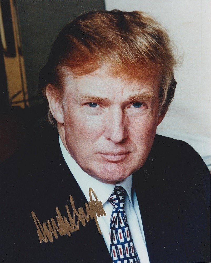 Kirkland Donald Trump 8 X 10 Photo Autograph on Glossy Photo Paper