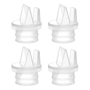 maymom 2nd generation pump valves with pull tab for spectra s1, s2 and 9 pumps and compatible with avent comfort electric breast pump; (4 pc)