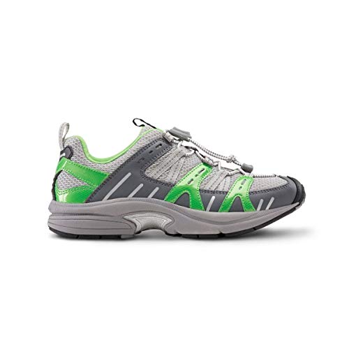Dr. Comfort Refresh Women's Therapeutic Diabetic Extra Depth Shoe: Grey/Lime 8.5 Wide (C-D)
