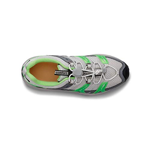 Dr. Comfort Refresh Women's Therapeutic Diabetic Extra Depth Shoe: Grey/Lime 8.5 Wide (C-D)