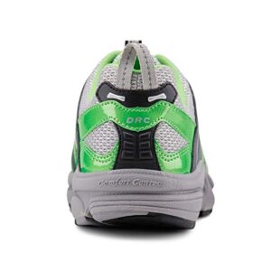 Dr. Comfort Refresh Women's Therapeutic Diabetic Extra Depth Shoe: Grey/Lime 8.5 Wide (C-D)