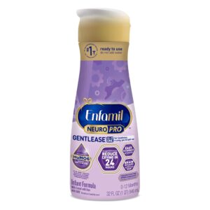 enfamil neuropro gentlease baby formula, brain building dha, humo6 immune blend, designed to reduce fussiness, crying, gas & spit-up in 24 hrs, ready-to-feed gentle infant formula, liquid, 32 fl oz