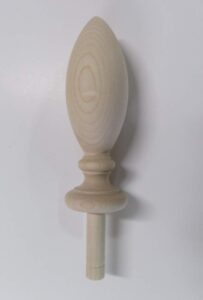wood finial choose from 5 wood species bed post, furniture #63 (maple)