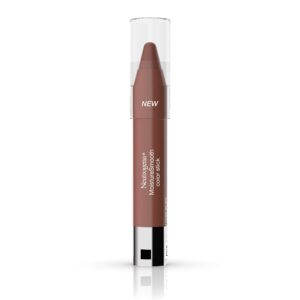 neutrogena moisturesmooth color stick for lips, moisturizing and conditioning lipstick with a balm-like formula, nourishing shea butter and fruit extracts, 90 classic nude,.011 oz